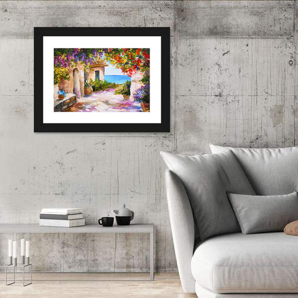 Mediterranean Summer Terrace Wall Art