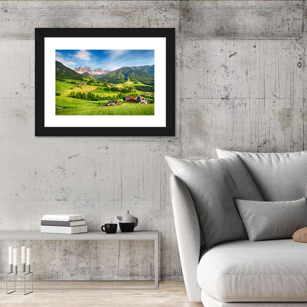 Dolomites Alps Mountain Val di Funes Wall Art