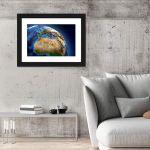 Detailed Picture Of The Earth Wall Art