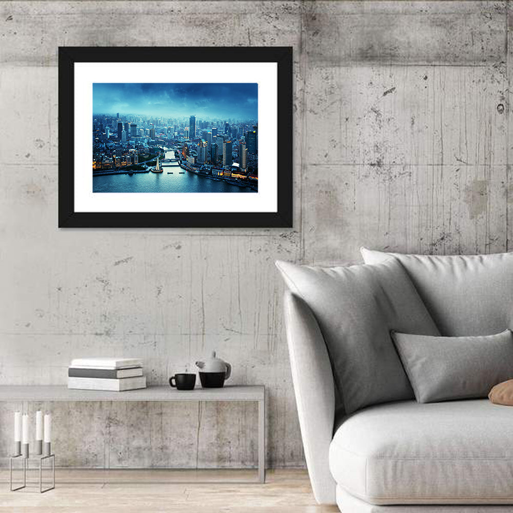 Shanghai at Sunset Wall Art