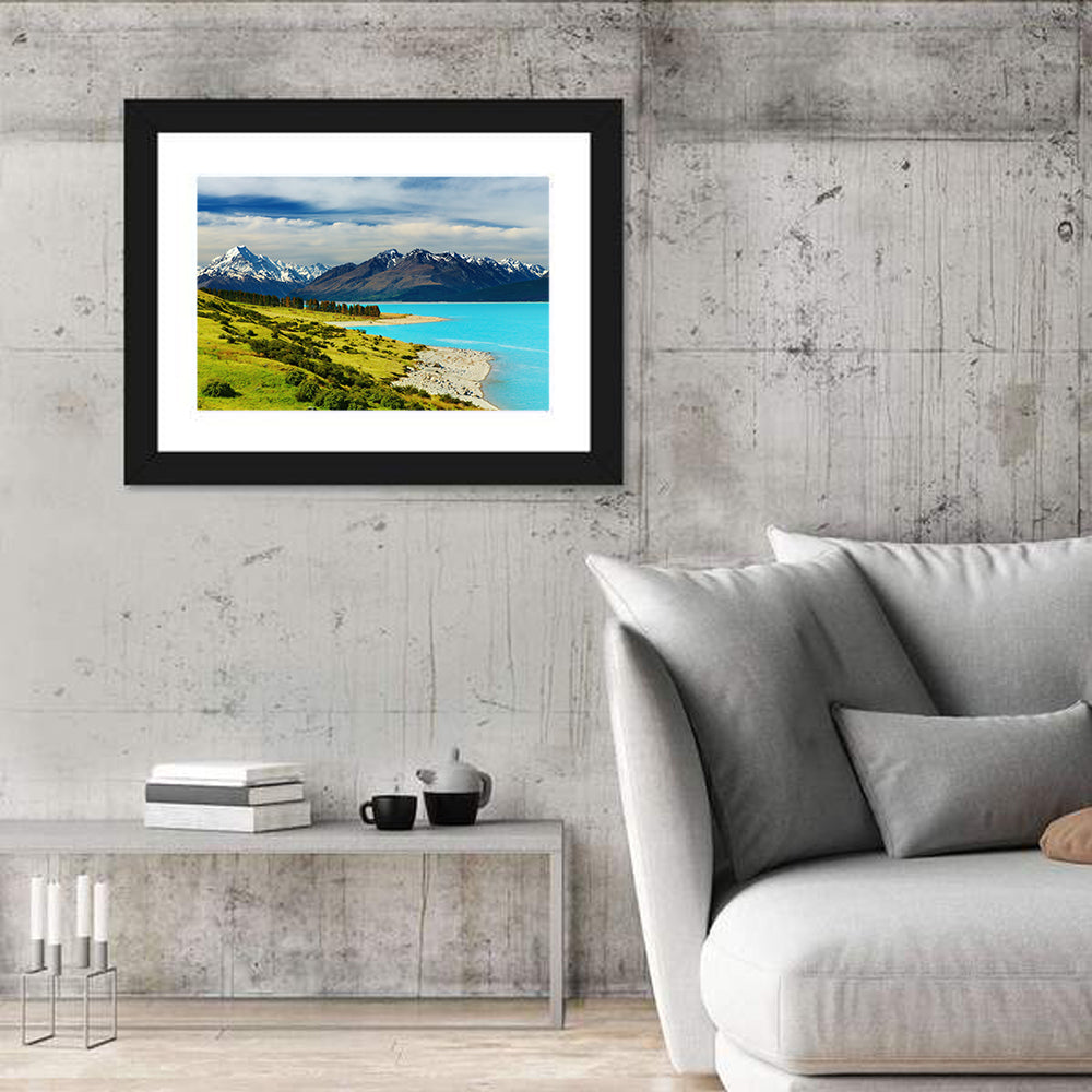 Mount Cook Over Lake Pukaki Wall Art