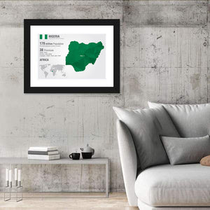 Nigeria Map Wall Art