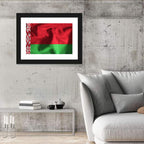 Waving Flag of Belarus Wall Art