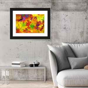 Autumn Colorful Leaves Wall Art