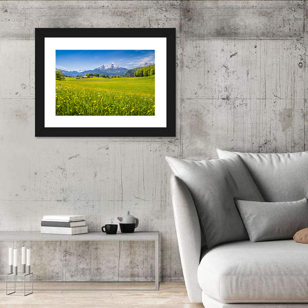 Watzmann Mountain Meadow Wall Art