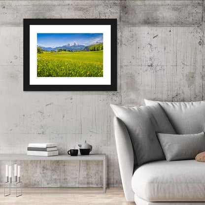 Watzmann Mountain Meadow Wall Art