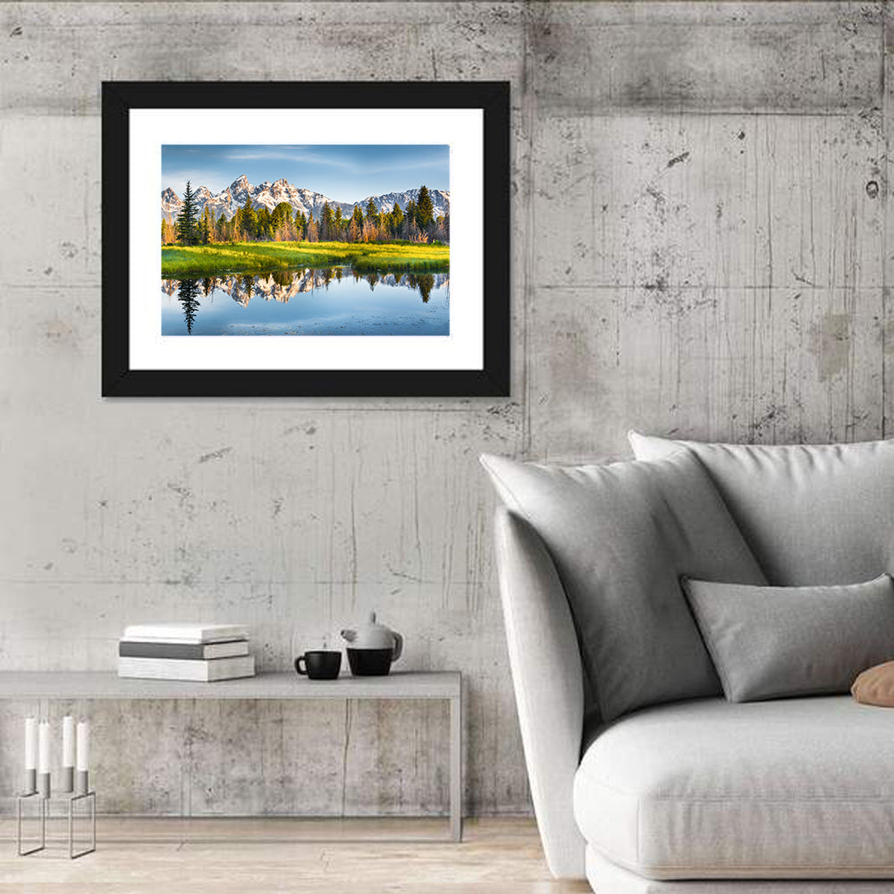 Grand Teton National Park Wall Art in a room, landscape