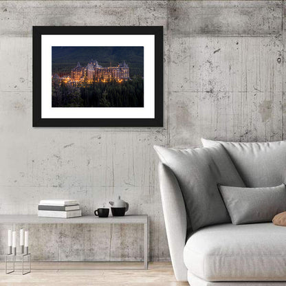 Fairmont Banff Springs at Dusk Wall Art