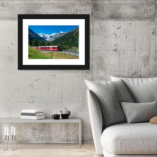 Bernina Express in Swiss Alps Wall Art