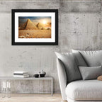 Giza Pyramids at Sunset Wall Art