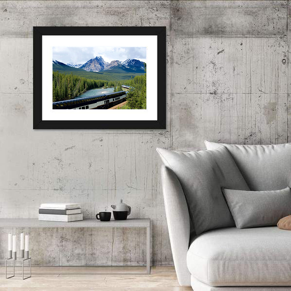 Glass Roof Train in Canadian Rockies Wall Art