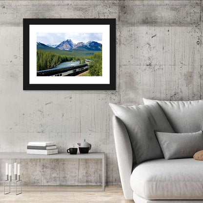 Glass Roof Train in Canadian Rockies Wall Art