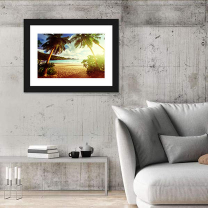 Takamaka Beach Sunset Wall Art