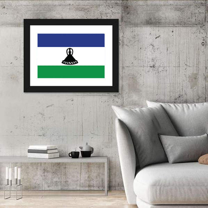 Flag Of Lesotho Wall Art