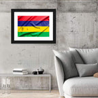 Mauritius National Flag Wall Art