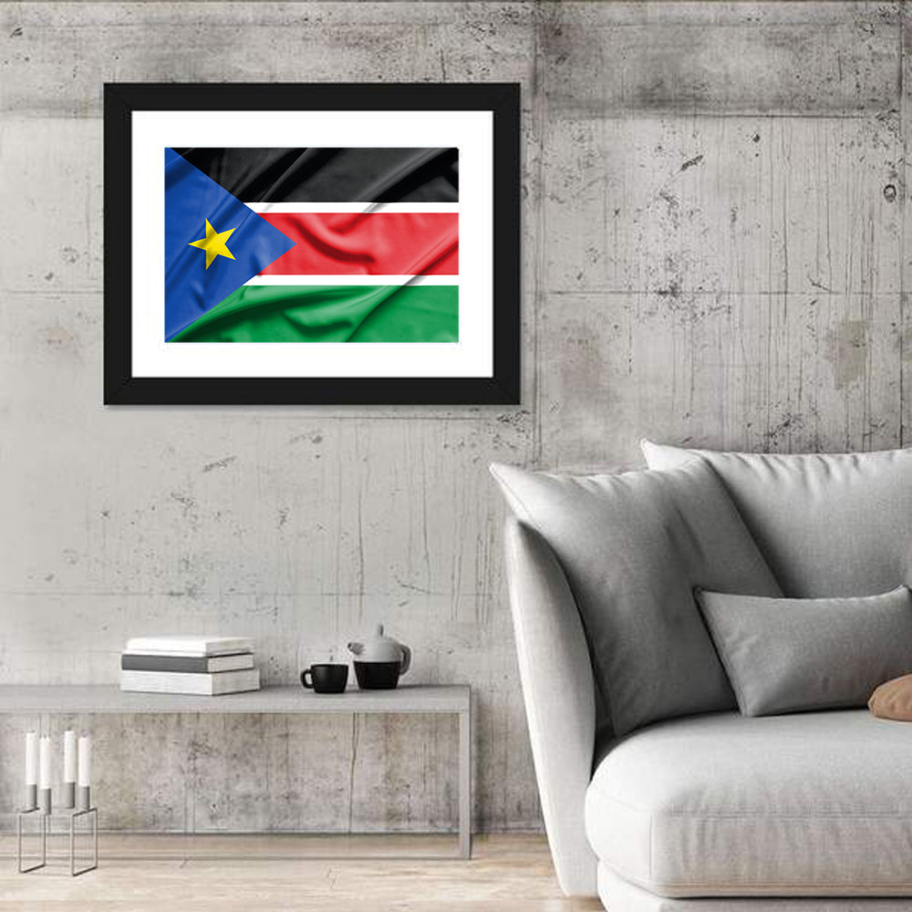 South Sudan Flag Wall Art
