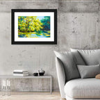 Forest Lake Reflection Wall Art