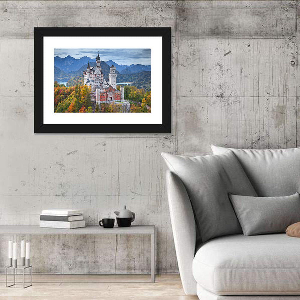 Neuschwanstein Castle in Autumn Wall Art