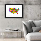 Bold United States Map Wall Art