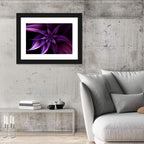 Elegant Purple Spiral Blossom Wall Art