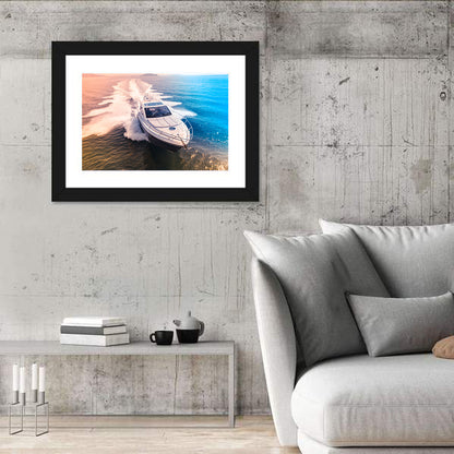 Luxury Motorboat in Motion Wall Art