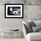 Low Angle Soccer Cleat Close Up Wall Art