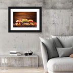 Rustic Homemade Burger Trio Wall Art