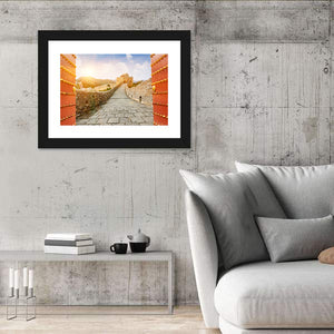 The Great Wall In The Sunset Wall Art