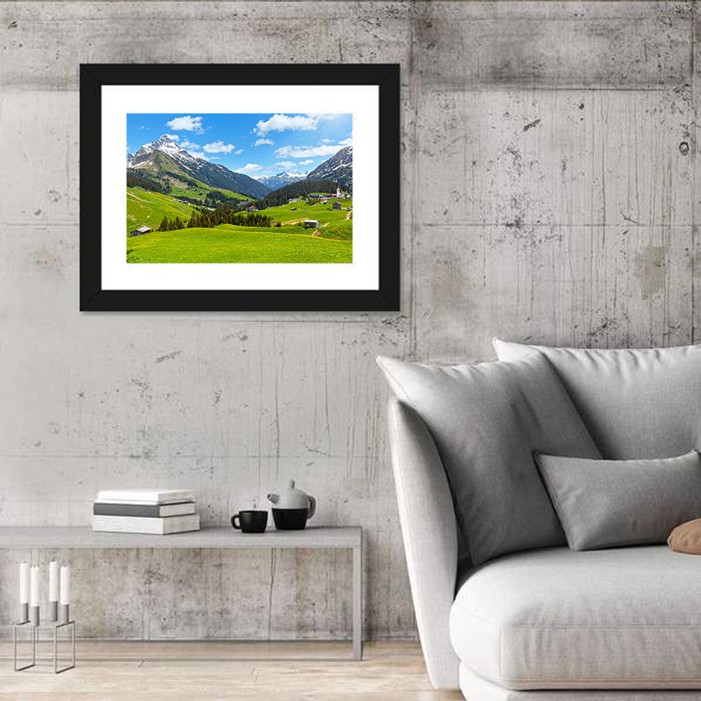 Biberkopf Meadow View Wall Art in a room, landscape