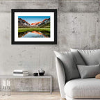 Austrian Peaks Mirrored in Lake Wall Art