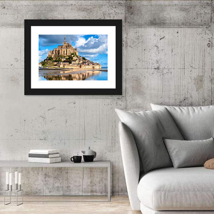 Mont Saint-michel Reflection Wall Art
