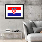 Croatian Flag with Coat of Arms Wall Art
