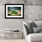 Lone Tree Under Milky Way Wall Art