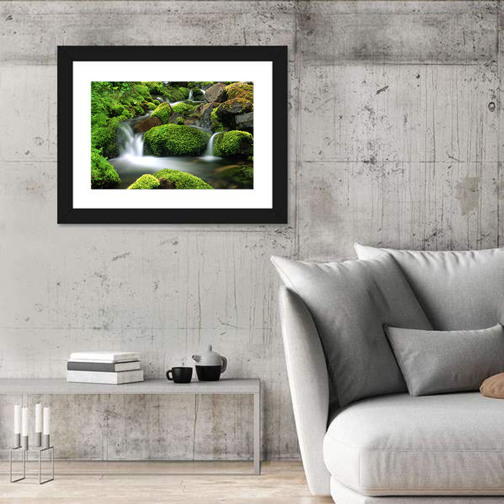 Mossy Mountain Stream Wall Art