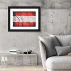 Waving Austrian Flag Wall Art