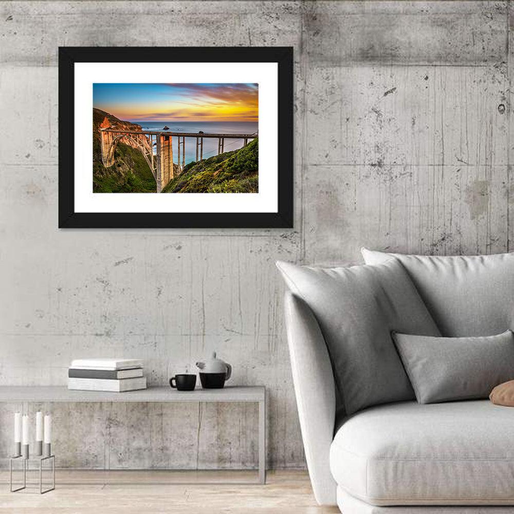 Bixby Creek Bridge at Sunset Wall Art