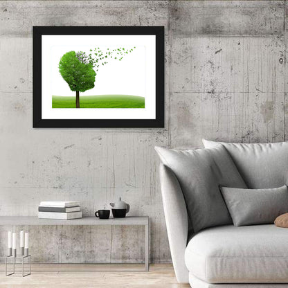 Memory Loss Tree Profile Wall Art