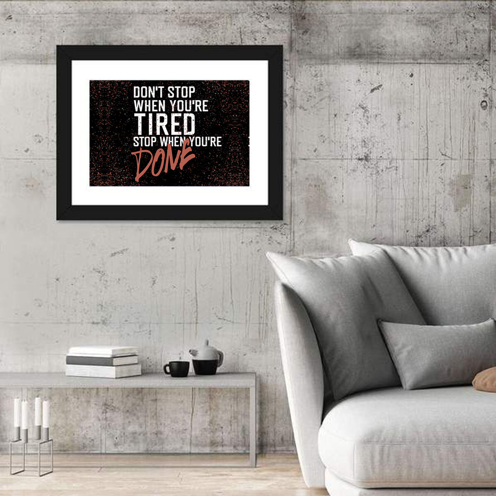 Distressed Motivational Quote Wall Art
