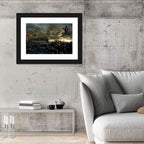 Futuristic City Skyline Wall Art