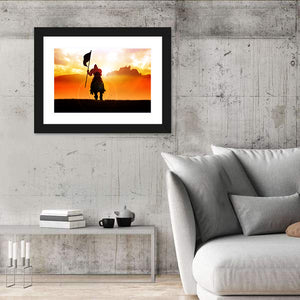 Medieval Knight On Horse  Wall Art