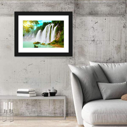 Sunlit Ban Gioc Waterfall Wall Art