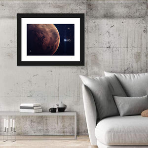 Mars Planet Close-Up Wall Art