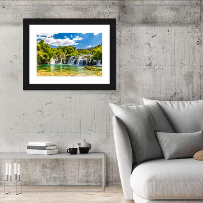Skradinski Buk Cascading Waterfall Wall Art