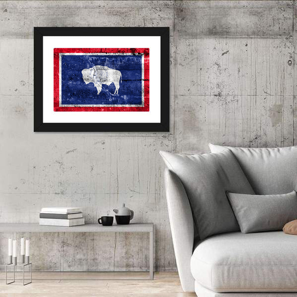 Wyoming State Flag Wall Art
