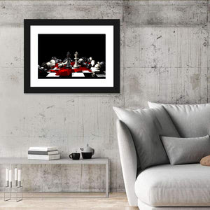 Chess Pieces In Game Wall Art