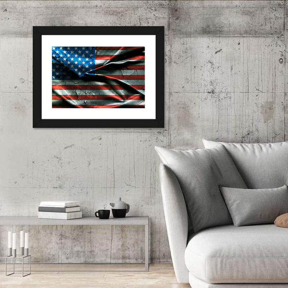 Distressed American Flag Wall Art