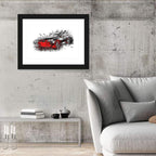Bmw Sedan Abstract Wall Art