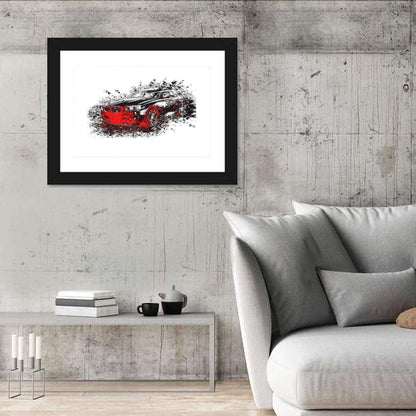 Bmw Sedan Abstract Wall Art
