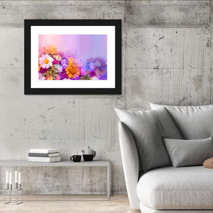 Spring Blooms with Gradient Wash Wall Art