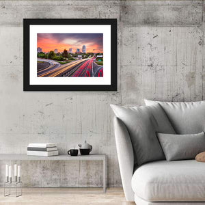 Winston Salem In North Carolina Skyline Wall Art